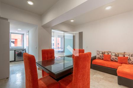 Sala - Comedor de apartamento para alugar com 1 quarto, 49m² em Contadero, Ciudad de México