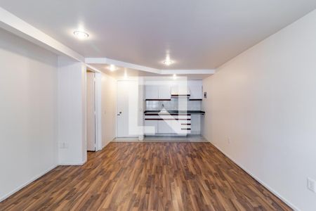 Sala - Comedorde Apartamento con 1 recámara, 50m² Tlalpan