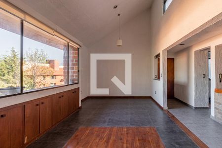 Sala - Comedor de apartamento para rentar con 3 recámaras, 120m² en Camino A Santa Fe
