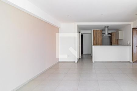 Sala - Comedor de apartamento para rentar con 3 recámaras, 97m² en Boulevard Adolfo López Mateos