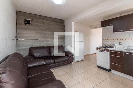 Sala - Cocina de apartamento con 2 recámaras, 60m² en Júpiter