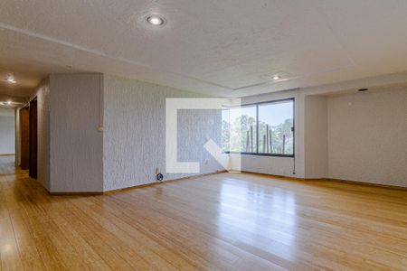 Sala - Comedor de apartamento para rentar con 3 recámaras, 119m² en Desierto de Los Leones