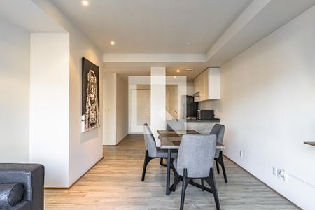 Sala - Comedorde Apartamento con 2 recámaras, 75m² Santa Fe