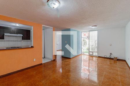 Sala - Comedor  de apartamento con 3 recámaras, 148m² en Fresnos