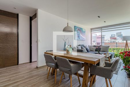 Sala - Comedor de apartamento para alugar com 2 quartos, 80m² em Colonia Del Valle Centro, Ciudad de México