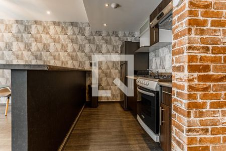 Cocina de apartamento para alugar com 1 quarto, 47m² em Colonia Del Gas, Ciudad de México
