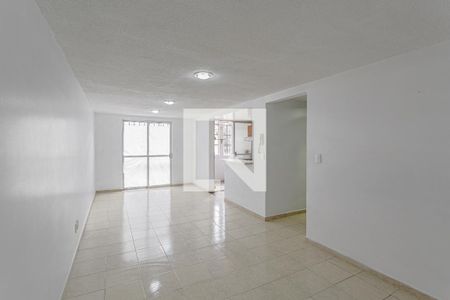 Sala - Comedor de apartamento con 2 recámaras, 60m² en Camelia
