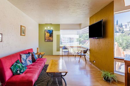 Sala - Comedor  de apartamento para alugar com 1 quarto, 70m² em Colina Del Sur, Ciudad de México