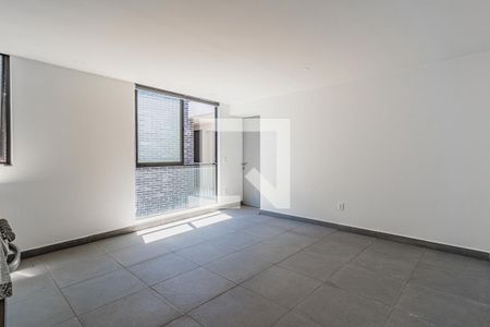 Sala - Comedor  de apartamento para rentar con 2 recámaras, 64m² en Cerrada Palo Alto