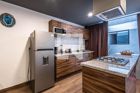 Cocina de apartamento para alugar com 1 quarto, 25m² em Tacuba, Ciudad de México