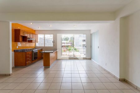 Sala- Comedor  de apartamento para rentar con 2 recámaras, 60m² en 1a Privada de Potrero de Tepito