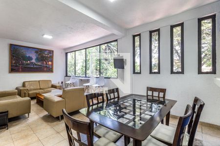 Sala - Comedor  de apartamento para rentar con 1 recámara, 102m² en Francisco Marquez