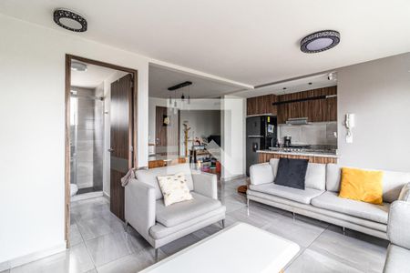 Sala - Comedor  de apartamento para alugar com 2 quartos, 65m² em Guadalupe Tepeyac, Ciudad de México