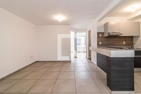Sala - Comedor  de apartamento para alugar com 2 quartos, 55m² em Morelos, Ciudad de México