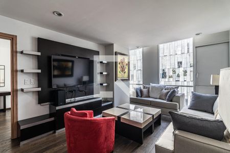 Sala - Comedor  de apartamento para alugar com 2 quartos, 120m² em Granada, Ciudad de México