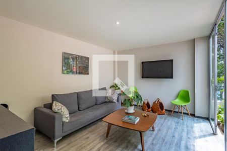Sala  de apartamento para alugar com 1 quarto, 60m² em Polanco V Sección, Ciudad de México