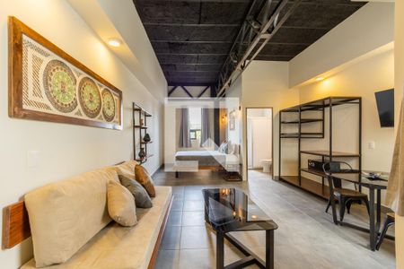 Sala  de apartamento para alugar com 1 quarto, 35m² em Roma Norte, Ciudad de México