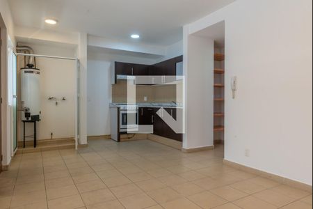 Sala - Comedor  de apartamento para alugar com 2 quartos, 68m² em Nonoalco, Ciudad de México