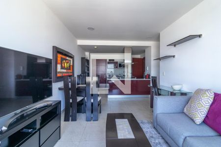 Sala - Comedor  de apartamento para alugar com 2 quartos, 80m² em Ampliación Granada, Ciudad de México