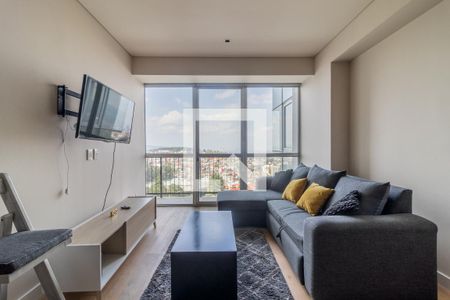Sala - Comedor  de apartamento para alugar com 2 quartos, 90m² em Contadero, Ciudad de México