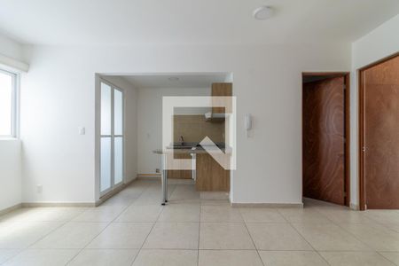 Sala - Comedor  de apartamento para alugar com 2 quartos, 55m² em Narvarte Poniente, Ciudad de México