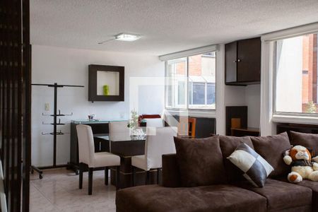 Sala - Comedor  de apartamento para alugar com 3 quartos, 95m² em Romero de Terreros, Ciudad de México