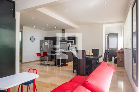 Sala - Comedor  de apartamento para alugar com 2 quartos, 135m² em Tizapán, Ciudad de México