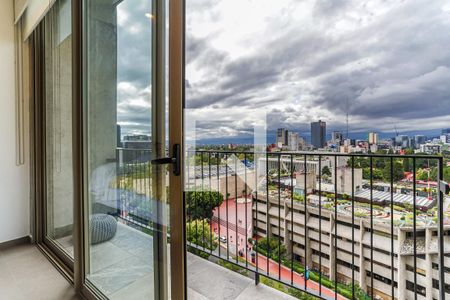 Balcón  de apartamento para alugar com 1 quarto, 60m² em San José Insurgentes, Ciudad de México