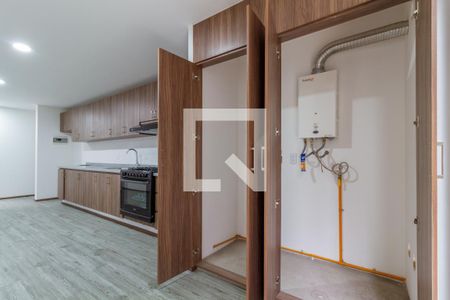 Cocina - Área de servicio  de apartamento para alugar com 2 quartos, 55m² em Los Manzanos, Ciudad de México