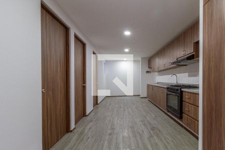 Sala - Comedor  de apartamento para alugar com 2 quartos, 55m² em Los Manzanos, Ciudad de México
