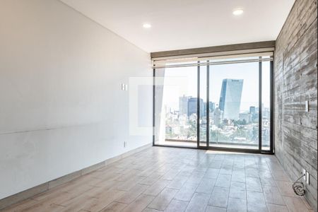 Sala - Comedor de apartamento para alugar com 1 quarto, 62m² em San José Insurgentes, Ciudad de México