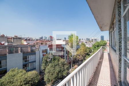 Balcón de apartamento para alugar com 3 quartos, 110m² em Roma Norte, Ciudad de México