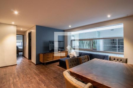 Sala - Comedor  de apartamento para alugar com 2 quartos, 63m² em Roma Norte, Ciudad de México