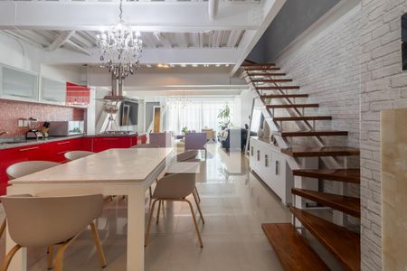 Sala - Comedor  de apartamento para alugar com 2 quartos, 135m² em Polanco V Sección, Ciudad de México