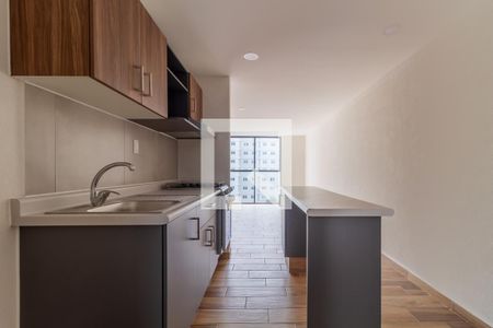 Cocina de apartamento para alugar com 2 quartos, 57m² em Tránsito, Ciudad de México