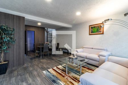 Sala - Comedor  de casa de condomínio para alugar com 2 quartos, 95m² em Villa Verdún, Ciudad de México