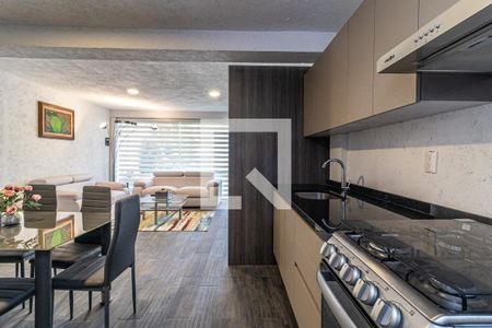Cocina de casa de condomínio para alugar com 2 quartos, 95m² em Villa Verdún, Ciudad de México