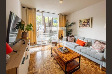 Sala - Comedor  de apartamento para alugar com 2 quartos, 79m² em Roma Norte, Ciudad de México