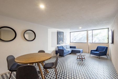 Sala - Comedor  de apartamento para alugar com 2 quartos, 80m² em Roma Norte, Ciudad de México