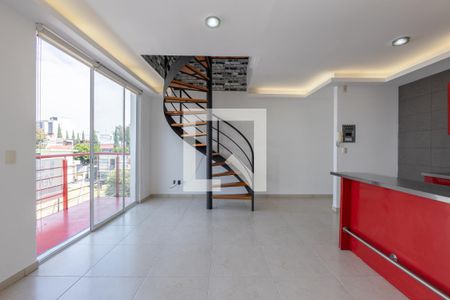 Sala - Comedor  de apartamento para alugar com 4 quartos, 130m² em Lomas de Memetla, Ciudad de México