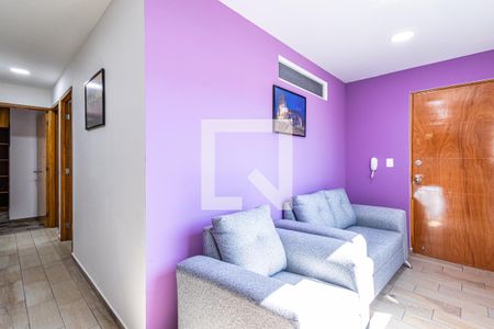 Sala - Comedor de apartamento para alugar com 3 quartos, 60m² em San Bartolo El Chico, Ciudad de México