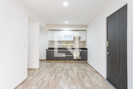 Sala - Comedor  de apartamento para alugar com 2 quartos, 67m² em Santa Maria La Ribera, Ciudad de México