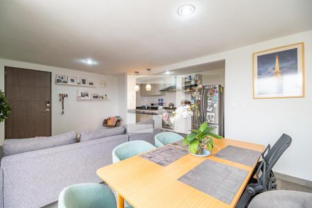 Sala - Comedor  de apartamento para alugar com 2 quartos, 65m² em Anáhuac I Sección, Ciudad de México