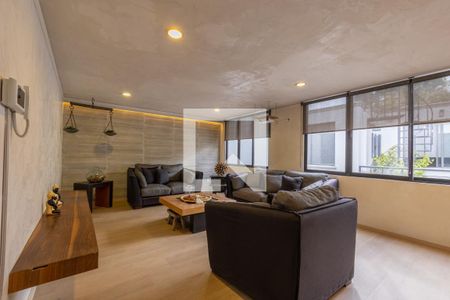 Sala - Comedor  de apartamento para alugar com 2 quartos, 155m² em Colonia Irrigación, Ciudad de México