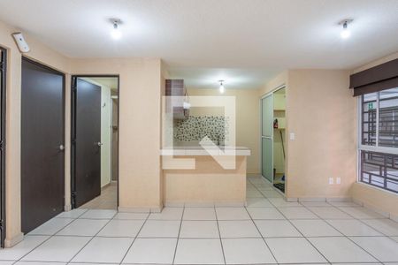 Sala - Comedor  de apartamento para alugar com 2 quartos, 63m² em Agrícola Pantitlán, Ciudad de México