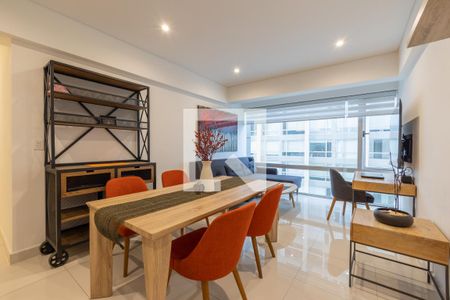Sala - Comedor de apartamento para alugar com 2 quartos, 80m² em San Rafael, Ciudad de México