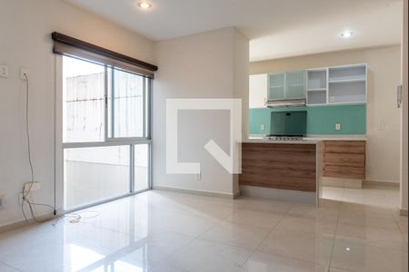 Sala - Comedor  de apartamento para alugar com 2 quartos, 80m² em Santiago Sur, Ciudad de México