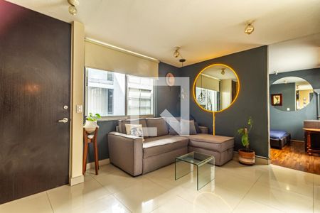 Sala - Comedor de apartamento para alugar com 2 quartos, 74m² em Cuauhtémoc, Ciudad de México