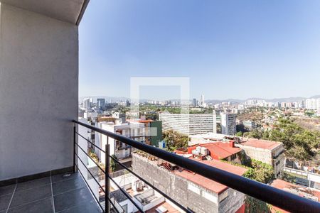 Balcón  de apartamento para alugar com 1 quarto, 61m² em Lomas de Vista Hermosa, Ciudad de México