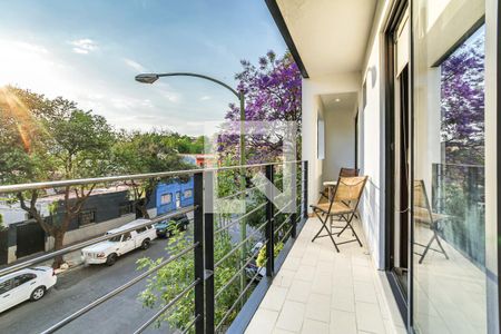 Balcón  de apartamento para alugar com 2 quartos, 70m² em Portales Sur, Ciudad de México